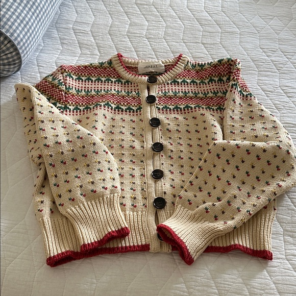 THE GREAT. Ornament Cardigan - Picture 2 of 5